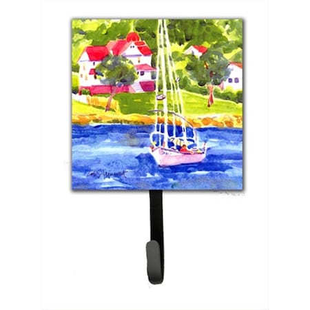 Jensendistributionservices Sailboat On The Lake Leash Holder Or Key Hook MI1656620